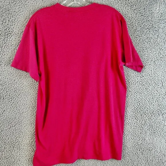 Vintage RARE 1980's Guns N' Roses T shirt Size M/L Pink Single Stitched Top